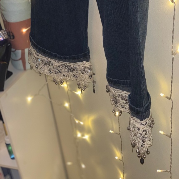 Plus size Boho Capri Jeans!! Size 22. So cute!! - Picture 2 of 6